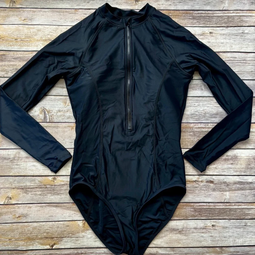 NWOT BALEAF Long Sleeve One Piece Swimsuit, Size Small - Picture 3 of 4